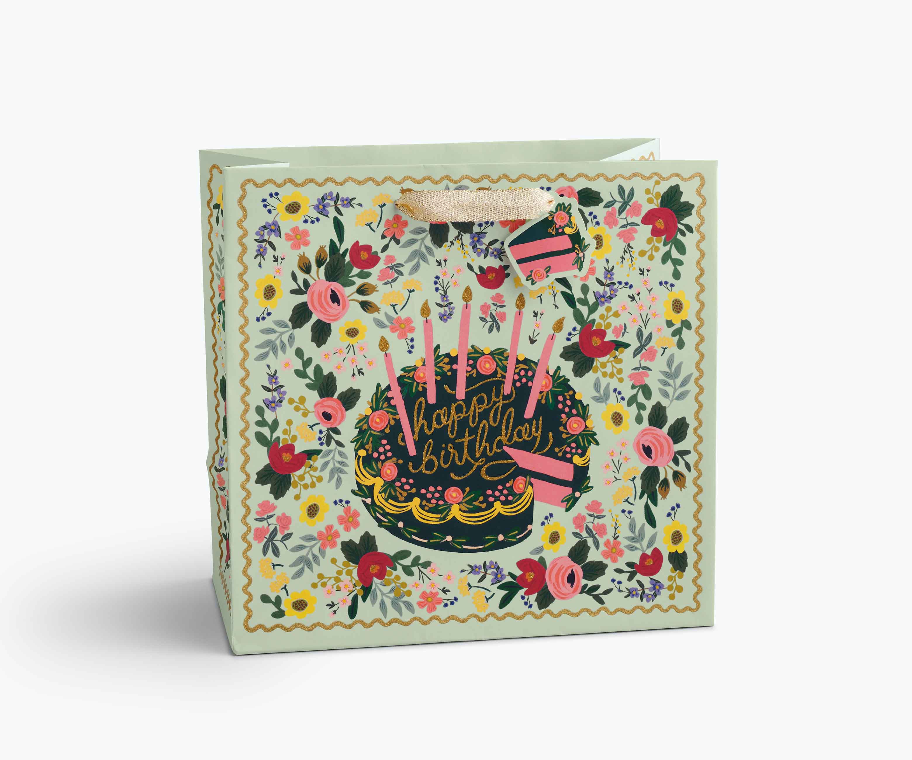 Floral Cake Large Gift Bag